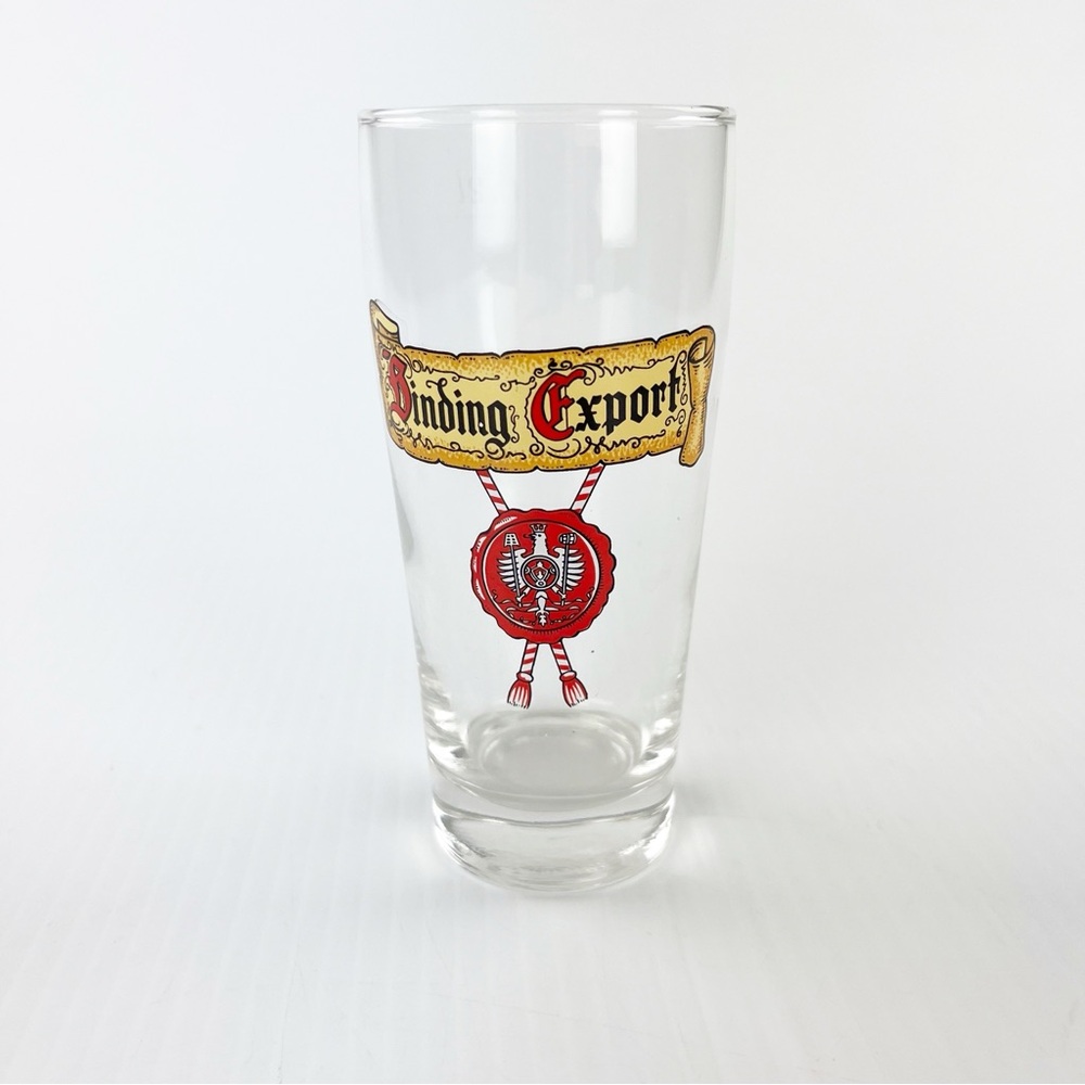 Vintage Binding Export German Beer Glass Etched 0.2 L